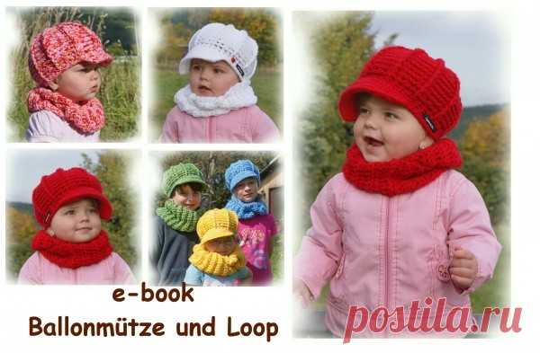 Ballon-Mütze + Loop für Kinder jetzt häkeln✓
