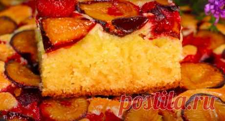 Самый быстрый манник. Вкусный рецепт: мягкий и нежный пирог, тесто воздушное, как облачко