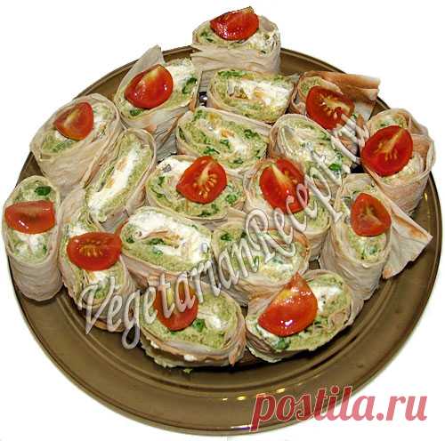 Рецепт: Армянский лаваш с начинкой - рулеты со стручковой фасолью Рецепт нежных рулетов из армянского лаваша с начинкой из стручковой фасоли. Отличная закуска!