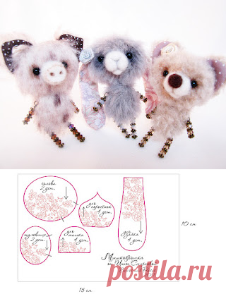 Светланкина Шкатулочка: Мишко- брошка от Ины Смирновой