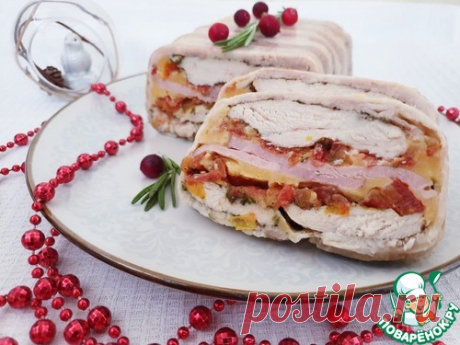 Слоеная мясная закуска на Новый год – кулинарный рецепт