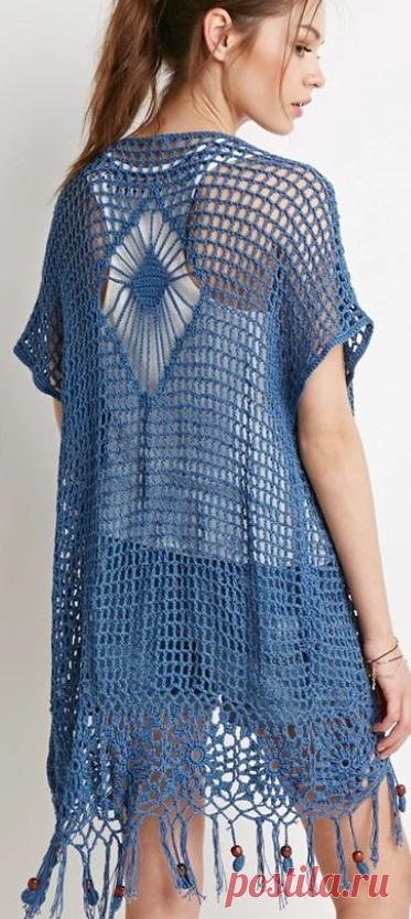 Жилет крючком 2018