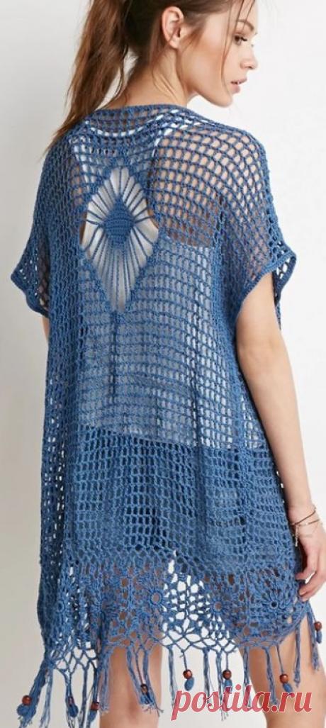 Жилет крючком 2018