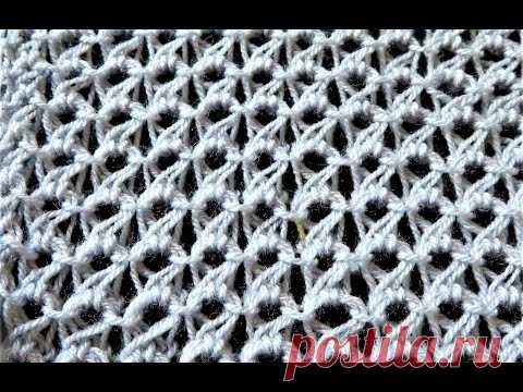 ШИКАРНЫЙ АЖУР СПИЦАМИ ВСЕГО ИЗ 2Х РЯДОВ.