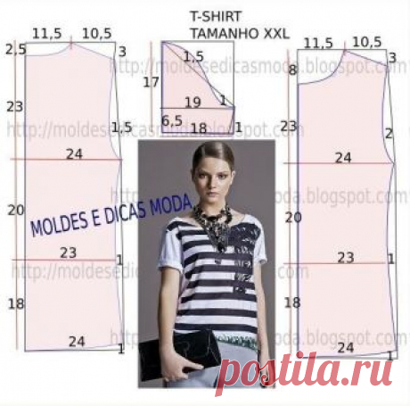 Простые выкройки летних блузок №2