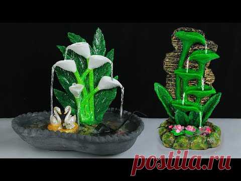 Waterfall making || Amazing Ideas - Make Beautiful waterfall - Cement waterfall