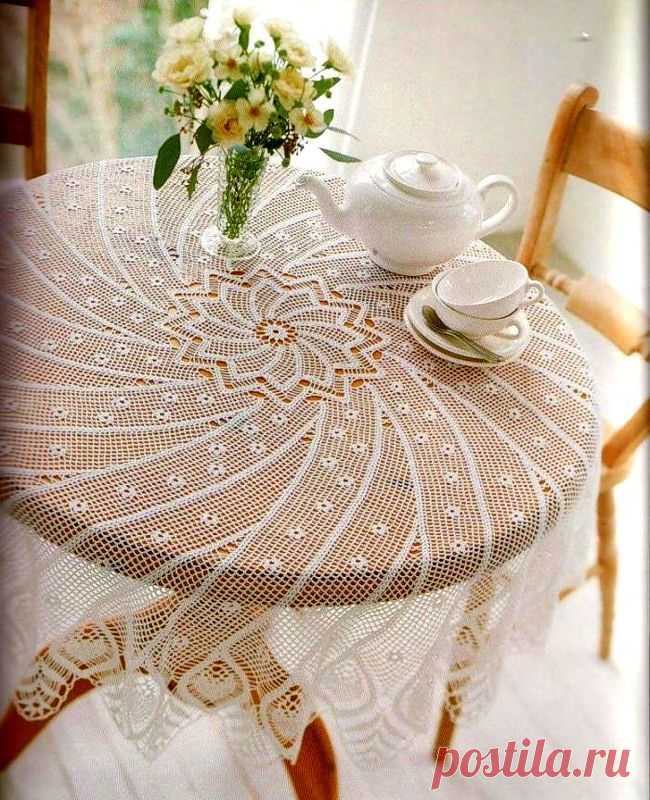 Нежная скатерть | САМОБРАНОЧКА - сайт для рукодельниц, мастериц