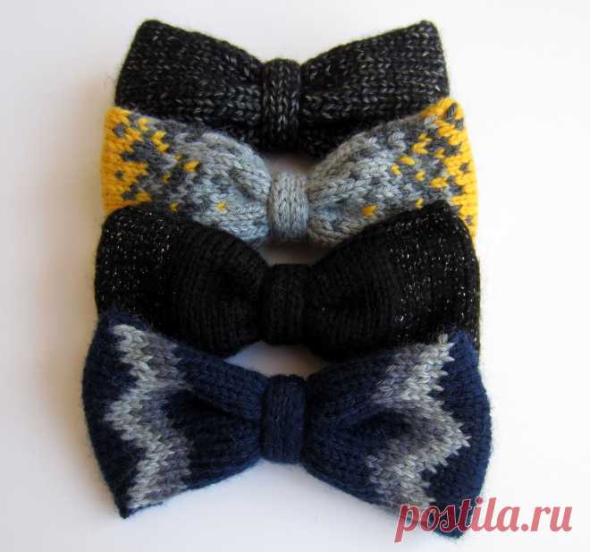 Wool Cherry | Patron gratuit pour des nœuds papillons tricotés