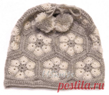 Шапка Африканский цветок от UrbanStyleKnit на Etsy МАГАЗИН