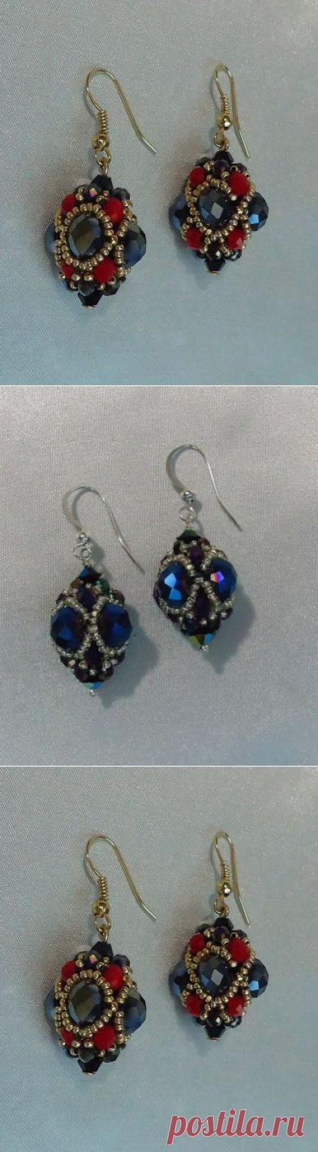 Серьги &quot;Пандора&quot;.Возвращаясь к старой схеме. / Бисер / Бисер. Работы пользователей