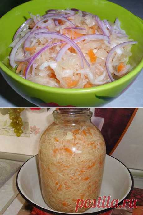 Квашеная капуста в банке, со сладким вкусом | Рецепты моей мамы
