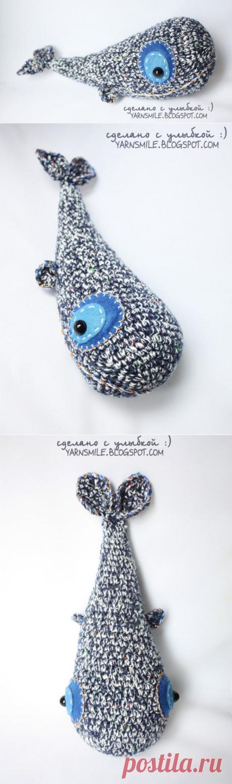 вязаный синий кит от crochetmaniaq на Etsy
