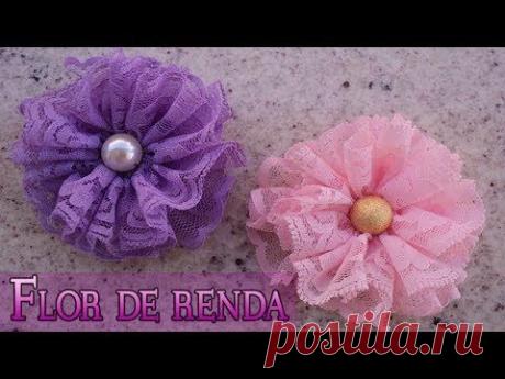 FLOR DE RENDA | DIY - PASSO A PASSO - YouTube