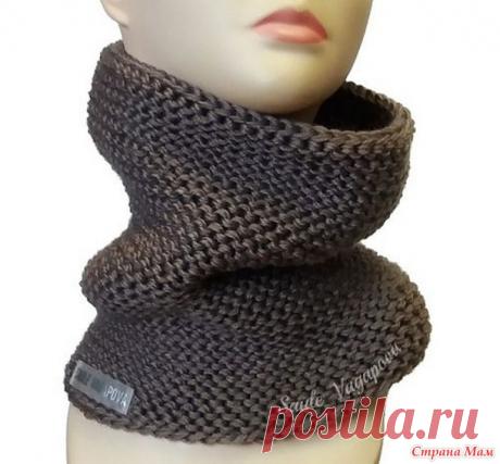 Описание простого снуда (платочная вязка) - Вязание - Страна Мам