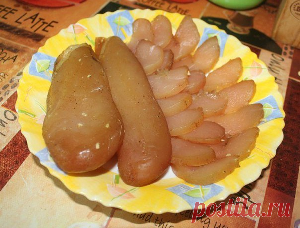 Вяленые куриные грудки (филе) 

2-2,5 кг куриного филе 
4-5 стол. ложек крупной соли с горкой 
1 ст.л чёрного молотого перца 
Показать полностью…