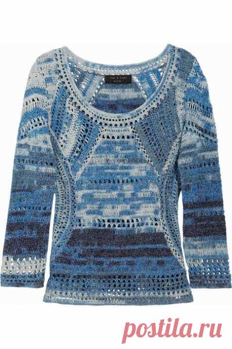 Пуловеры крючком. Подборка 103.
