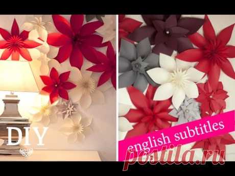 Weihnachtsdeko basteln - Papierblüten Tutorial / christmas flower How-to| Deko Kitchen