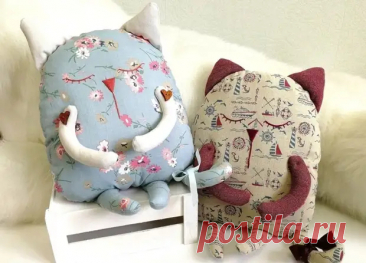Забавные котики - игрушки-подушки - идеи для вашего уютного дома! - Сам себе мастер - Медиаплатформа МирТесен