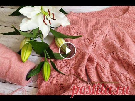 Пуловер спицами "Весенний". Часть 5. Перевяз (обзор), вяжем рукава. Пуловер спицами "Весенний". Часть 5. Перевяз (обзор), вяжем рукава....