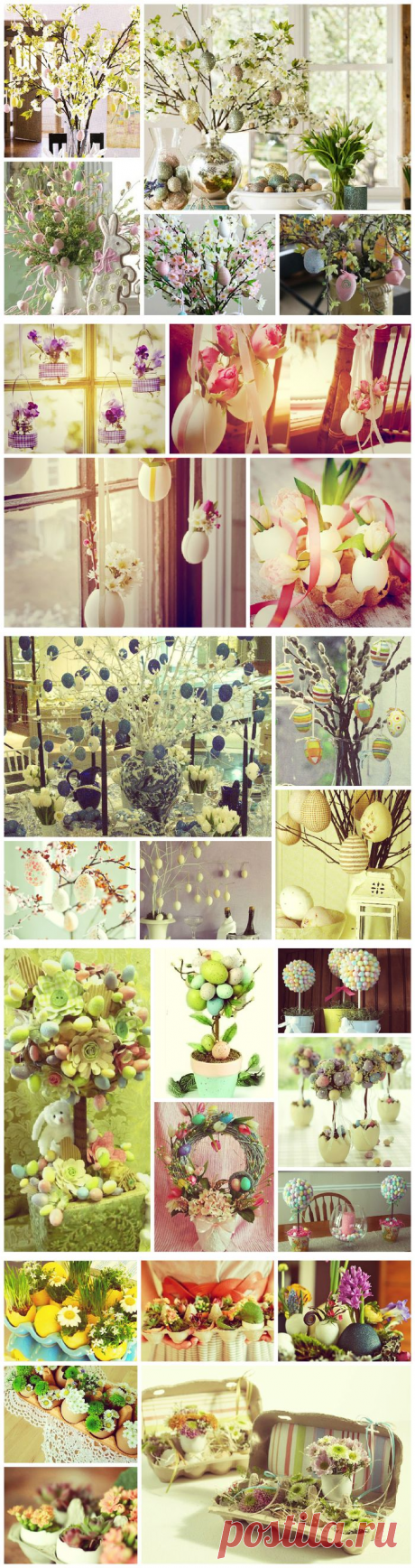 Украшаем дом к Пасхе цветами