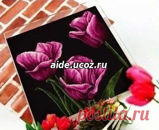 Вышивка «Тюльпаны» - схемы.уроки.работы. - Вышивание - Каталог файлов - Хобби.