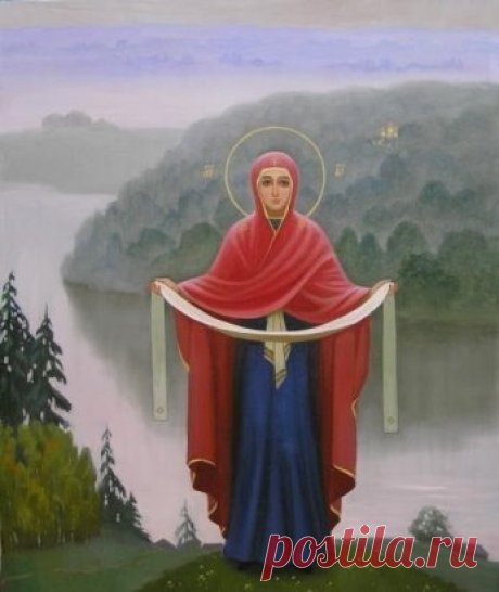 ЗАЧЕМ БОГОРОДИЦА ПОЯС ТКЁТ.
Когда Христос, умерев на Кресте, сошёл во ад, Он вывел оттуда всех праведников. И пошли освобождённые с радостью и пением в рай пресветлый, а грешники руки к Спасителю простирали, плакали и стенали. Услыхала Богородица плач и рыдание и стала просить Христа за грешников: «Сыне Мой, дозволь Мне столько ещё душ освободить, сколько укроется под Моим поясом». Не захотел Спаситель Матери отказать, внял Её молению, и Она — Заступница человеков Небесная — сняла Свой пояс, ра
