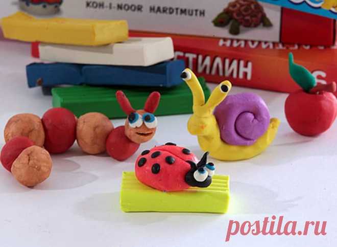 Лепим поэтапно фигурки из пластилина с детьми
