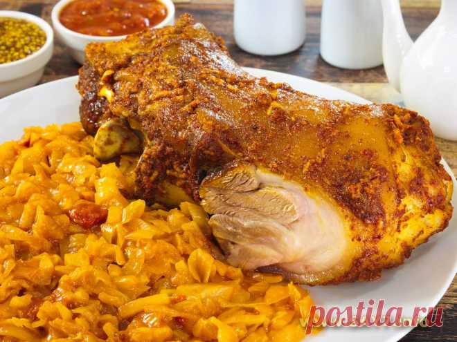 Рулька, запеченная в аджике. Рулька, запеченная в аджике