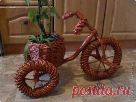 Велосипед газетный.Часть 3.Красим | Страна Мастеров