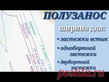 ПОЛУЗАНОС. Застежка в женской одежде.