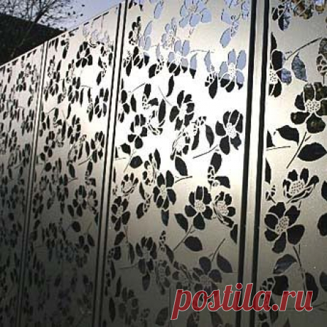 Узоры на заборах своими руками, железные ограждения из профнастила с рисунками, инструкция, фото и видео-уроки, цена