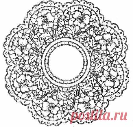 Красивые шаблоны ришелье.