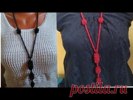 Колье "Аида" из бисера. Украшение