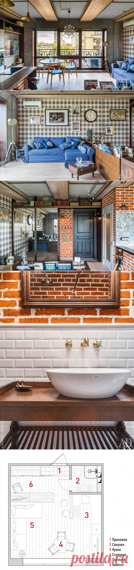 Лофт в Москве, 33 м² | Интерьеры в журнале AD | AD Magazine