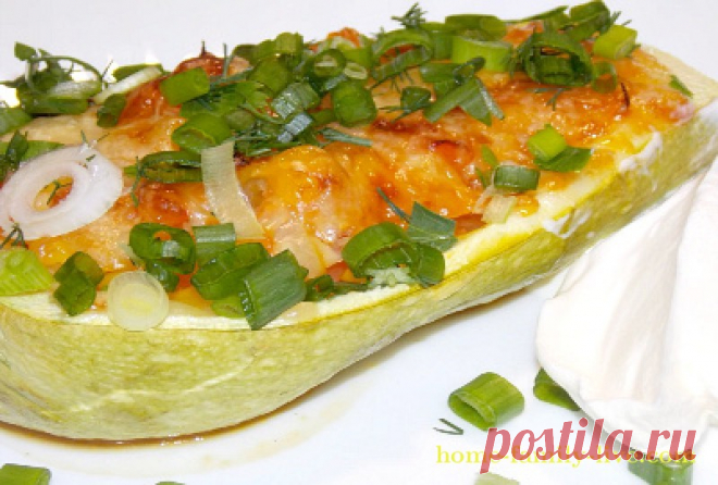 Кабачки фаршированные овощами/Сайт с пошаговыми рецептами с фото для тех кто любит готовить