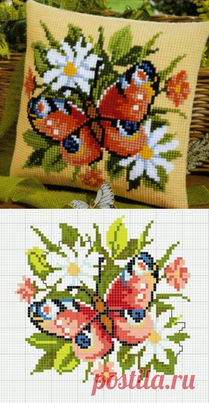Схемы вышивки крестом: Подушки ~ Свое рукоделие