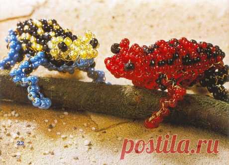 ЛЯГУШКА ИЗ БИСЕРА, животные из бисера схемы бесплатно | Домоводство для всей семьи