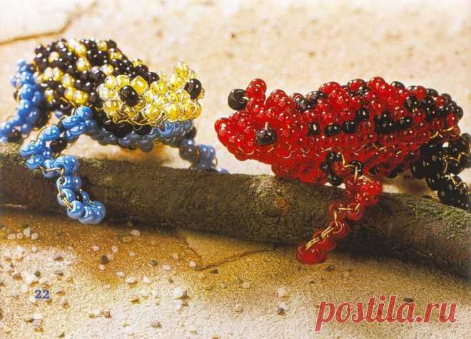 ЛЯГУШКА ИЗ БИСЕРА, животные из бисера схемы бесплатно | Домоводство для всей семьи