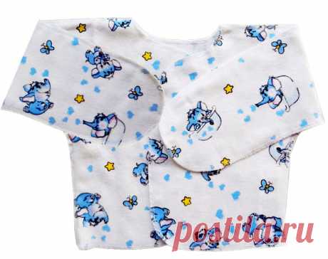 Выкройка распашонки | Как сшить распашонку для новорожденных