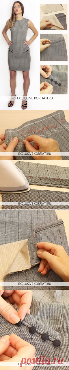 Платье с карманами от А.Корфиати