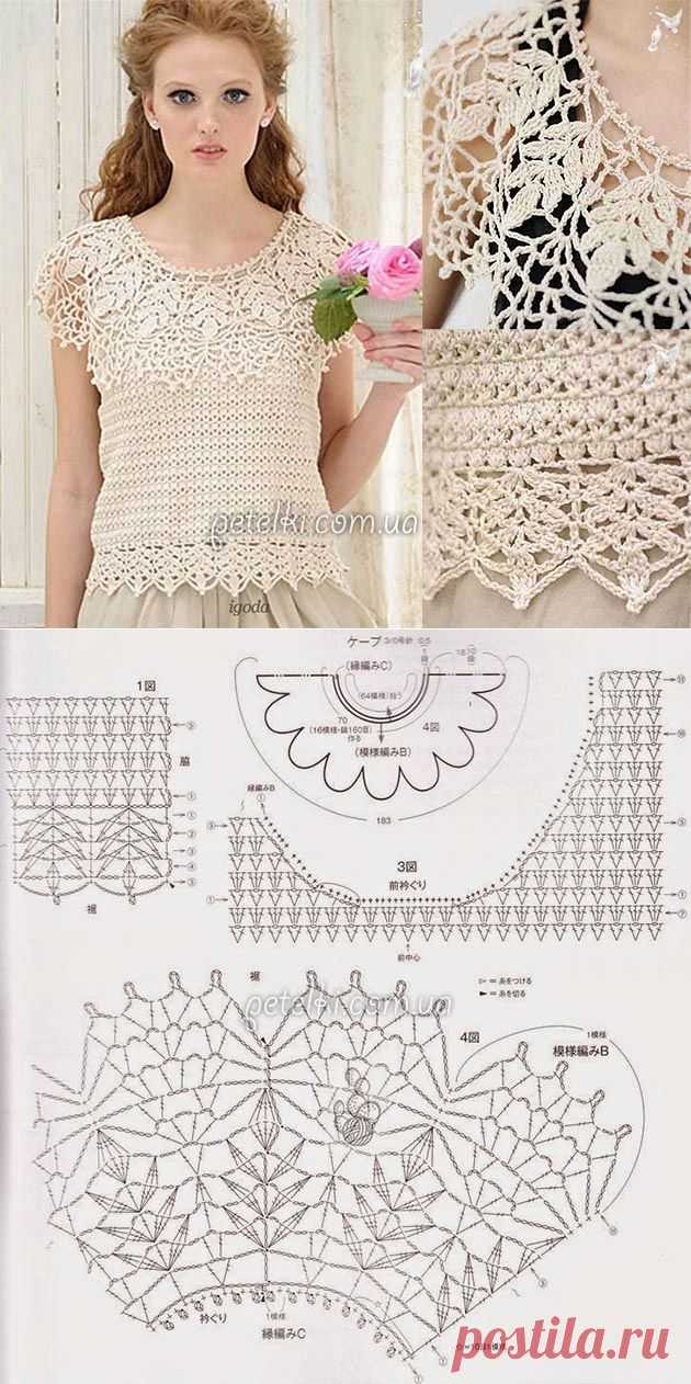 Топы и туники со схемами — DIYIdeas