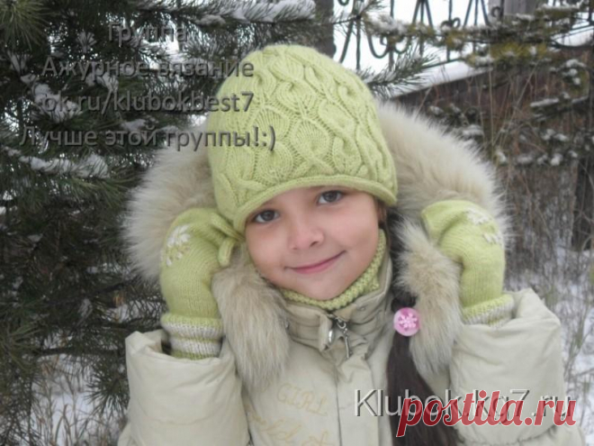 Вяжем спицами шапочку | Клубок