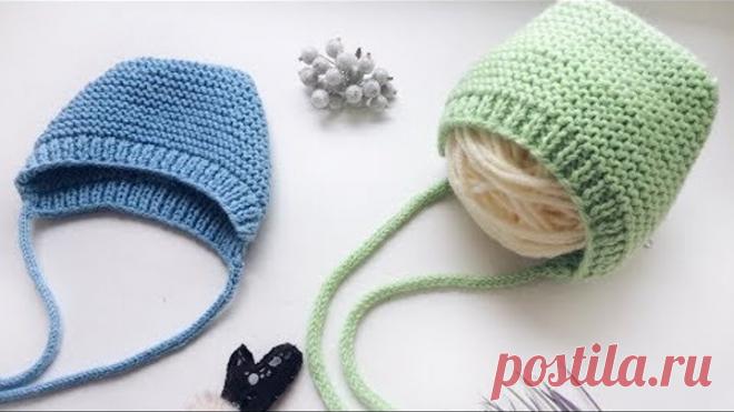 Детская шапочка спицами