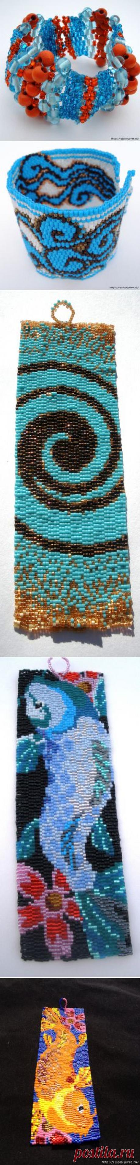 Бисерное ткачество в украшениях Mihana из США