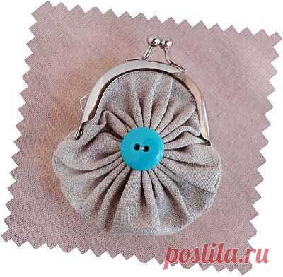 zakka life: Craft: Fabric Yo-Yo Coin Purse