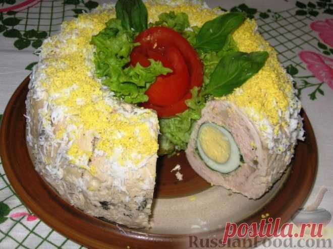 Рецепт: Куриный рулет 