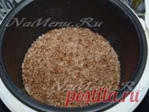 Гречневая каша на молоке в мультиварке