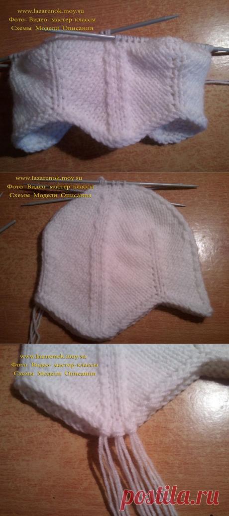 Мастер класс шапочка для новорожденного на чулочных спицах, шапочки на мальчика с козырьком и ушками до года схема и подробная вязка, как связать шапочку на девочку 1 год в виде зверюшек   связать шапочку для новорожденного спицами - на бэби.ру