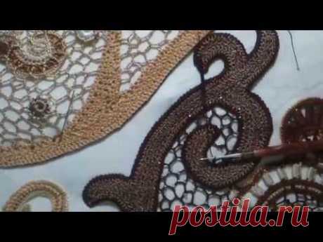 Как связать сеточку внутрь завиточка.