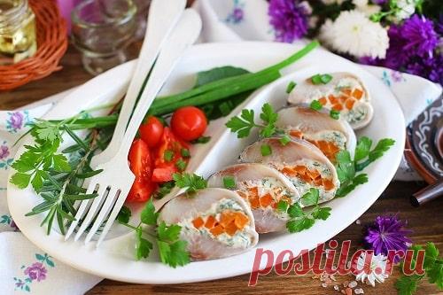 Рулеты из селедки –10 рецептов (необычно, красиво, вкусно)